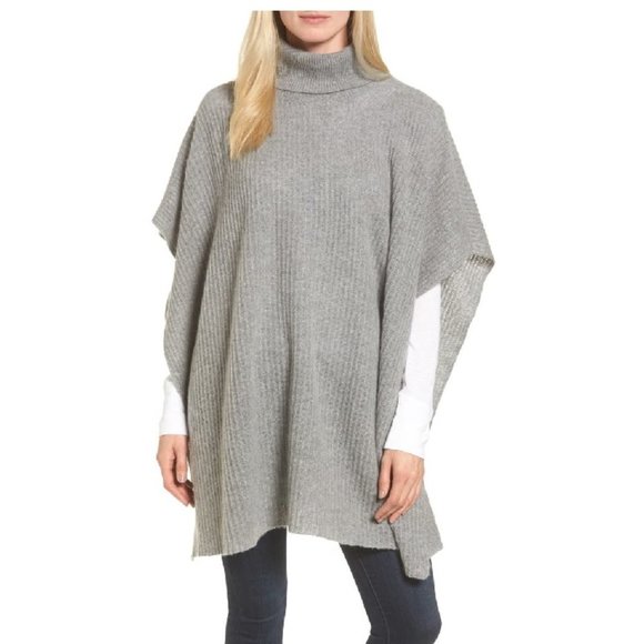 🎁HALOGEN Cashmere Turtleneck Poncho